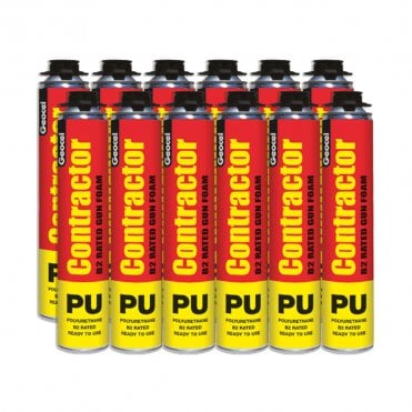12x Contractor Gun Foam 750ml