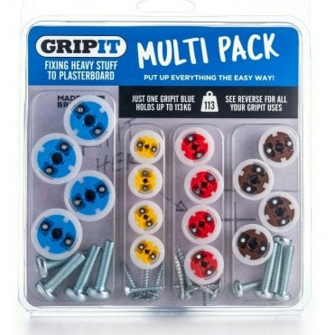 GRIP IT Heavy Duty Plasterboard Fixings TV / Shelf / Mirror / Multi