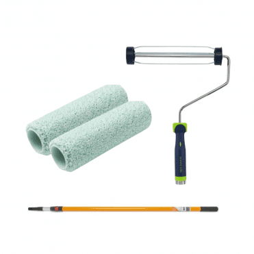 9" Soft Grip Cage Frame - 2 Roller Sleeves - Large Extension Pole