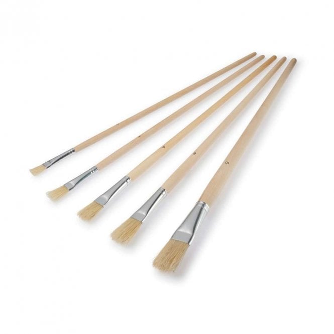 Hamilton Flat Fitch Brushes - Pack of 5