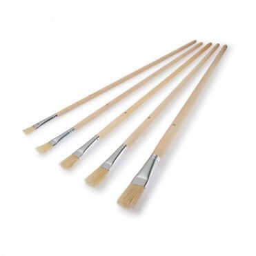Flat Fitch Brushes - Pack of 5