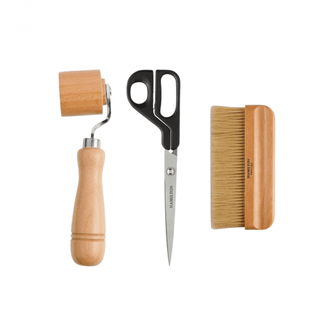 Hamilton Paperhanging Brush - Perfecton Wooden Seam Roller - Perfection Wallpaper Scissors