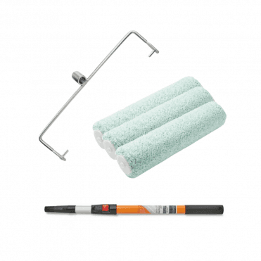 Prestige Double 12" Arm Roller Frame - 3 x 12" Sleeve - Extension Pole