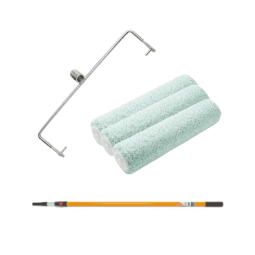 Prestige Double Arm Roller Frame - 3 x 12" Sleeves - 1.4-2.4m Extension Pole