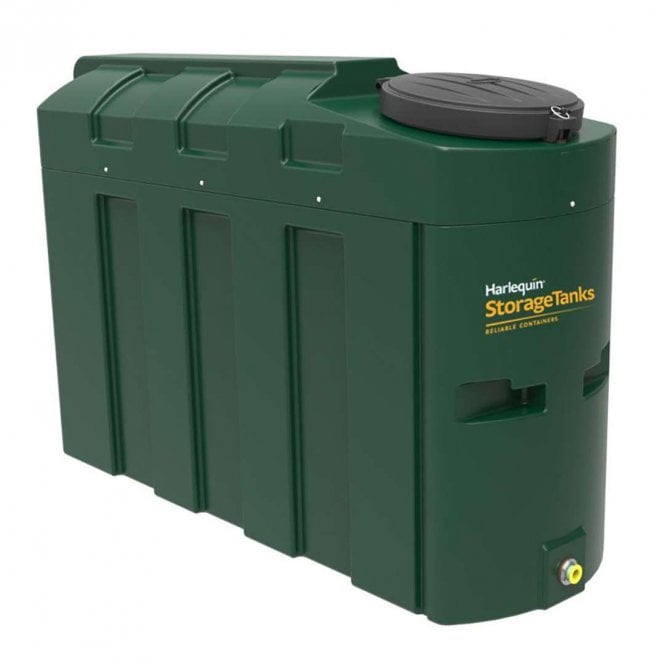 Harlequin 1000L Bunded Bottom Outlet Oil Tank with Tank Pack - 1000ITE