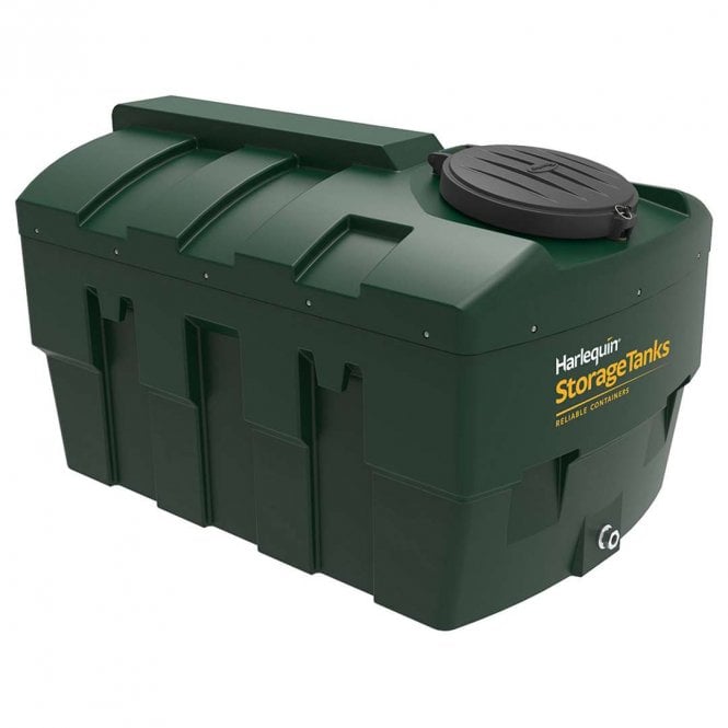 Harlequin 1200L Bunded Bottom Outlet Oil Tank with Tank Pack - 1200ITE