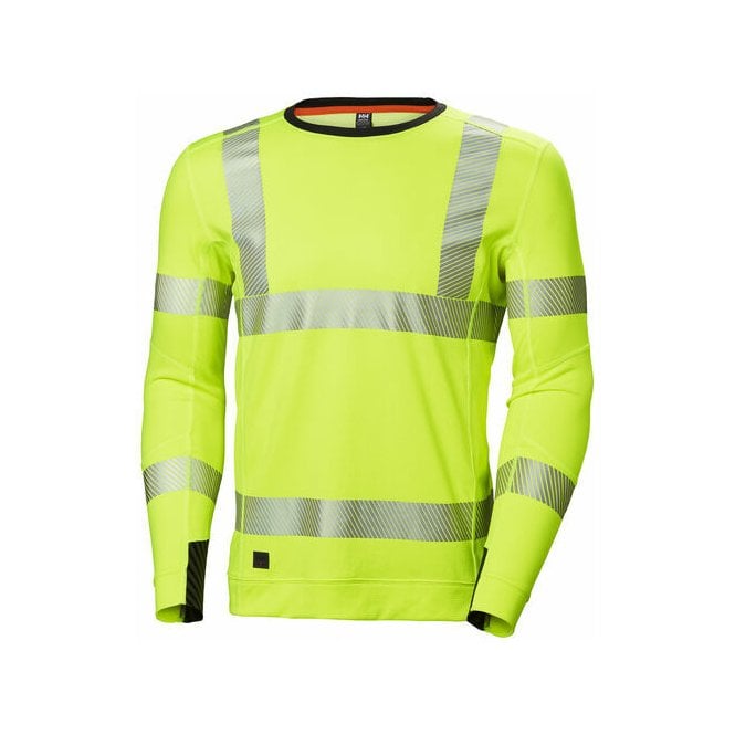 Helly Hansen Workwear Hh Lifa Active Hi Vis Crewneck