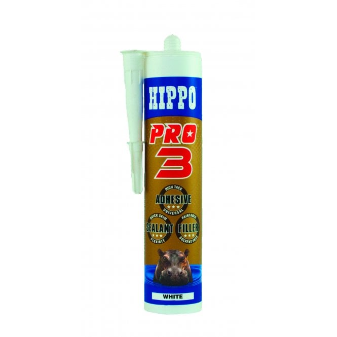 Hippo 310ML Pro3 White Sealant, Adhesive & Filler