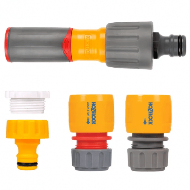 Hozelock 3 In 1 Nozzle Plus And Fittings Grab Bag