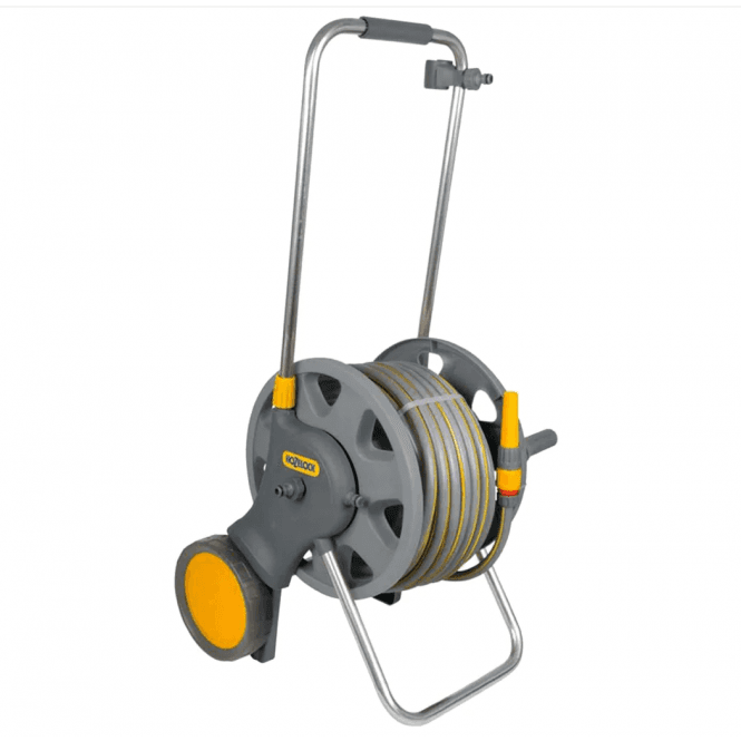 Hozelock 60Mtr Assembled Hose Cart with 50m MP Hose & Fittings/Nozzle 2442