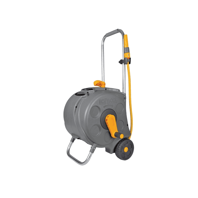 Hozelock Compact Enclosed Cart with 30m Hose & Fittings/Nozzle