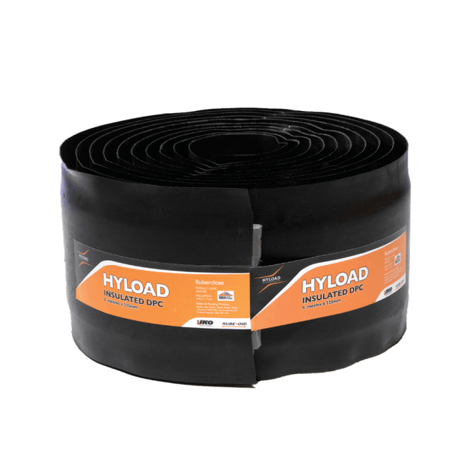 Hyload 225mm x 8m Insulated DPC Damp Proof Course