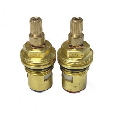 CC1 1/2" x 20 Teeth Ceramic Disc Tap Insert Pair (Hot & Cold)