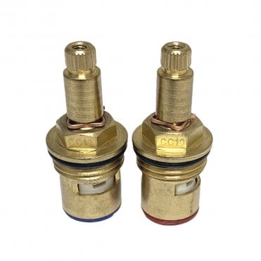 CC10 1/2" x 24 Teeth Ceramic Disc Tap Insert Pair (Hot & Cold)