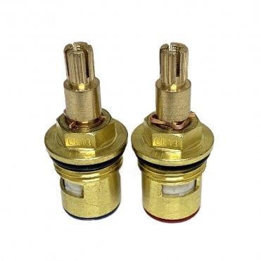CC13 1/2" x 18 Teeth Ceramic Disc Tap Insert Pair (Hot & Cold)