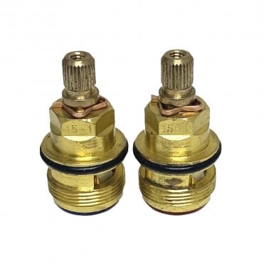 CC15-1 1/2" x 28 Teeth Ceramic Disc Tap Insert Pair (Hot & Cold)