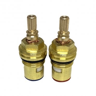 CC16 1/2" x 20 Teeth Ceramic Disc Tap Insert Pair (Hot & Cold)