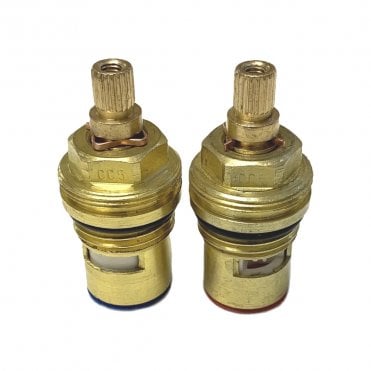 CC5 1/2" x 20 Teeth Ceramic Disc Tap Insert Pair (Hot & Cold)