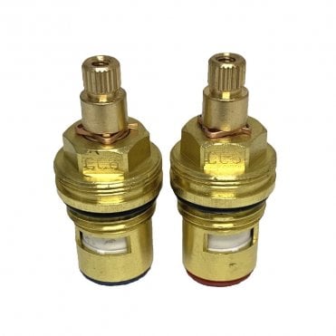 CC6 1/2" x 24 Teeth Ceramic Disc Tap Insert Pair (Hot & Cold)
