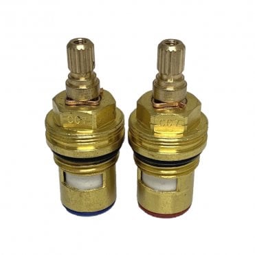 CC7 1/2" x 18 Teeth Ceramic Disc Tap Insert Pair (Hot & Cold)