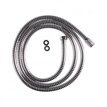 Chrome 2.0m Large Bore Shower Hose Flex