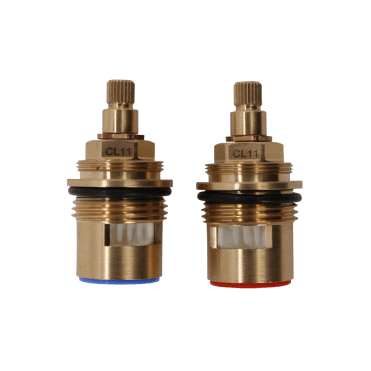 CL11 3/4" Ceramic Disc Tap Insert Pair (Hot & Cold)