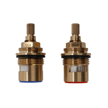 CL9 3/4" Ceramic Disc Tap Insert Pair (Hot & Cold)
