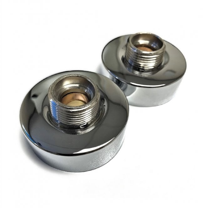 Inventive Creations Fast Fix Bar Shower Fixing Kit Round Shrouds Chrome SFKS