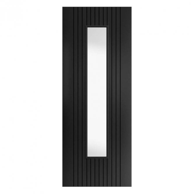 JB Kind Aria Black Glazed Internal Door