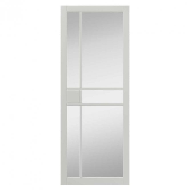 JB Kind City White Clear Glass Internal Door P/F Glazed