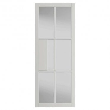 Civic White Clear Glass Internal Door P/F Glazed