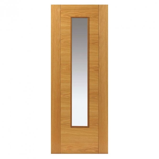 JB Kind Emral Oak Glazed Internal Door P/F