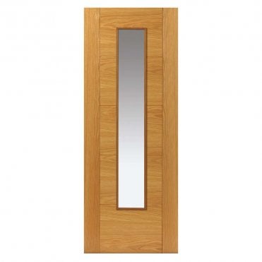 Emral Oak Glazed Internal Door P/F