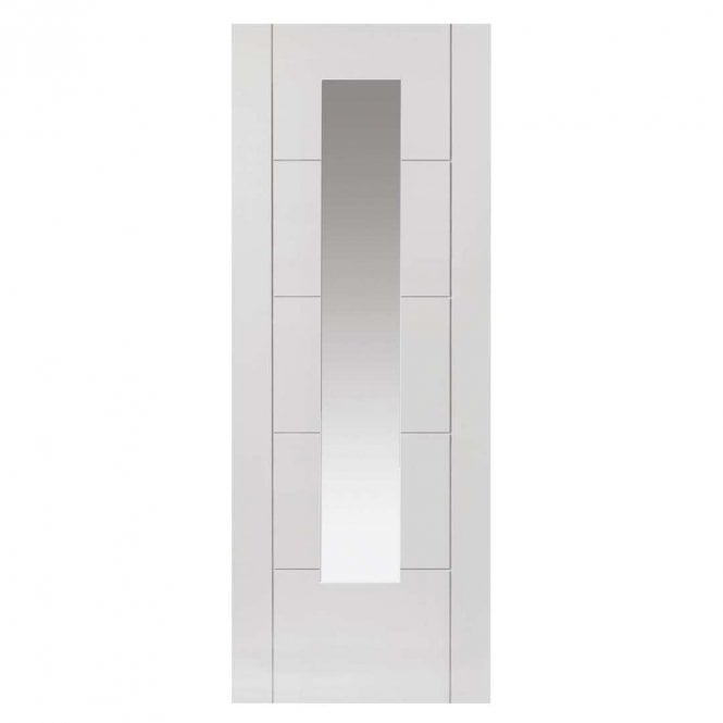 JB Kind Emral White Glazed Internal Door P/F