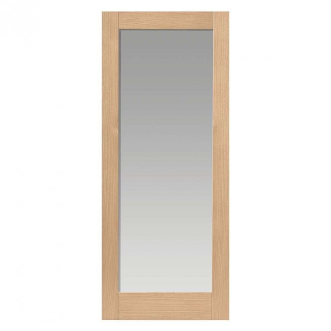 JB Kind Fuji Oak Glazed Internal Door U/F