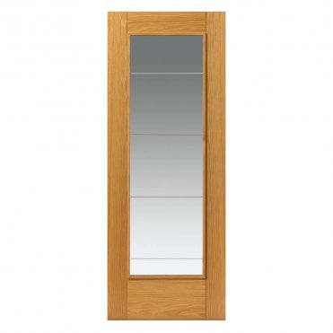 Medina Oak Glazed Internal Door P/F