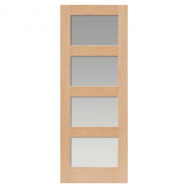 Nevis Oak Glazed Internal Door U/F
