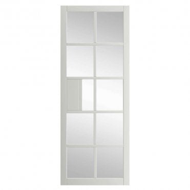 Plaza White Clear Glass Internal Door P/F Glazed