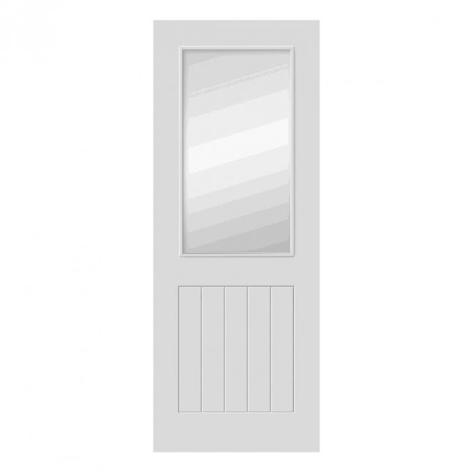 JB Kind Thames White Half Light Glazed Internal Door