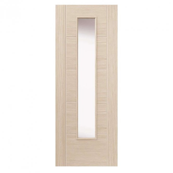 JB Kind Tigris Ivory Glazed Laminate Internal Door P/F