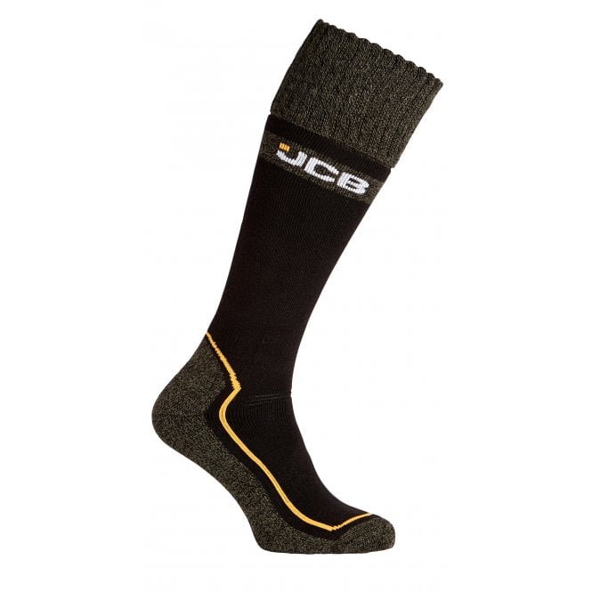 JCB Black Pro Tech Welly Socks 1 Pair