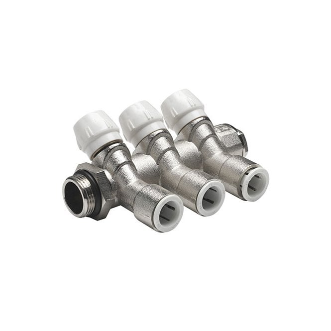 JG Speedfit 22x15mm Push Fit 2-Port Brass Manifold - JGMAN2