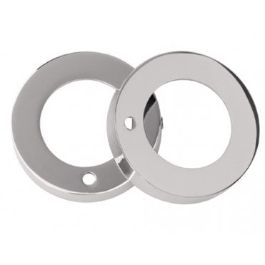Privacy Rose Covers - Chrome/Satin Pair