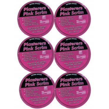 24x ExTRA STICKY PINK Scrim Tape 50mmx90mm