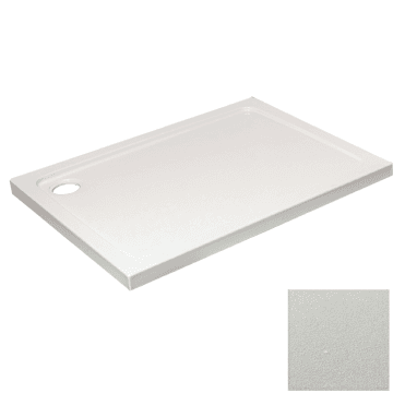 1000mm x 800mm Anti Slip Rectangular Low Profile Shower Tray