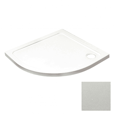 900mm x 900mm Anti Slip Quadrant Low Profile Shower Tray