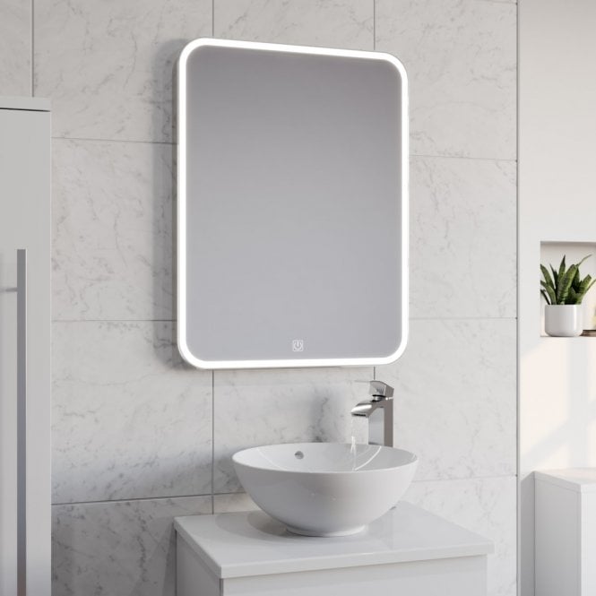 Kartell Alder 800mm x 600mm LED Bathroom Mirror with Sensor Switch