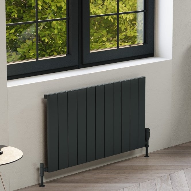 Kartell Allegro Grey Horizontal Single Aluminium Radiator