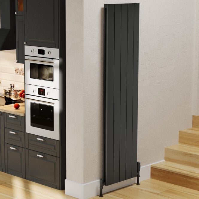 Kartell Allegro Grey Vertical Double Aluminium Radiator