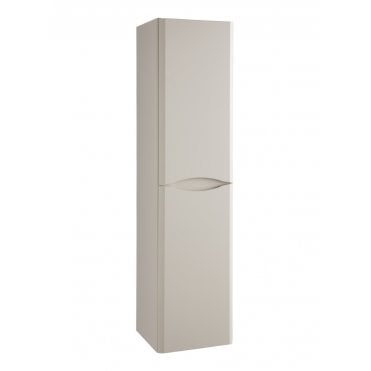 Arc 350mm x 1400mm Wall Mounted Tall Storage Unit Matt Cashmere